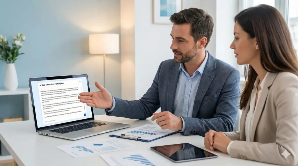 AI note taker workflows for financial advisors showing 7 time-saving automation processes in client meetings for 2026